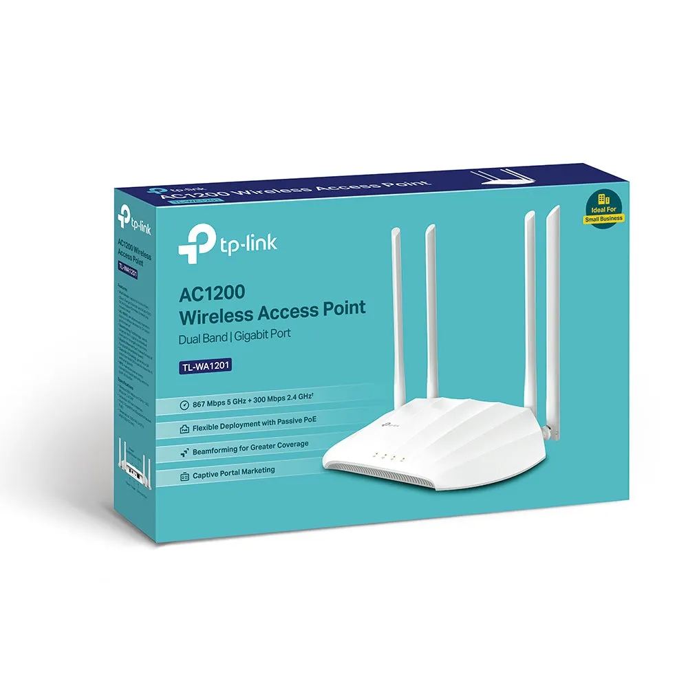 Tp-Link Tl-Wa1201 Wireless Access Point 867 Mbit/S Power Over Ethernet (Poe) White