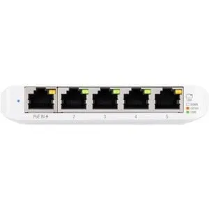 Ubiquiti Compact 5-Port Gigabit Switch - 5 Ports - Manageable - 2 Layer Supported - 2.50 W Power Consumption - Twisted Pair - PoE Ports - Compact, Desktop