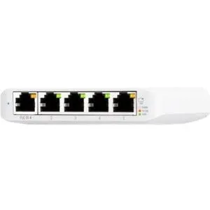 Ubiquiti Compact 5-Port Gigabit Switch - 5 Ports - Manageable - 2 Layer Supported - 2.50 W Power Consumption - Twisted Pair - PoE Ports - Compact, Desktop