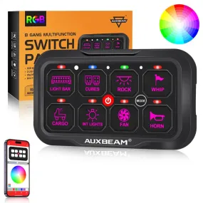 Upgraded AR-800 RGB Switch Panel with APP, Toggle/ Momentary/ Pulsed Mode Supported(One-Sided Outlet)