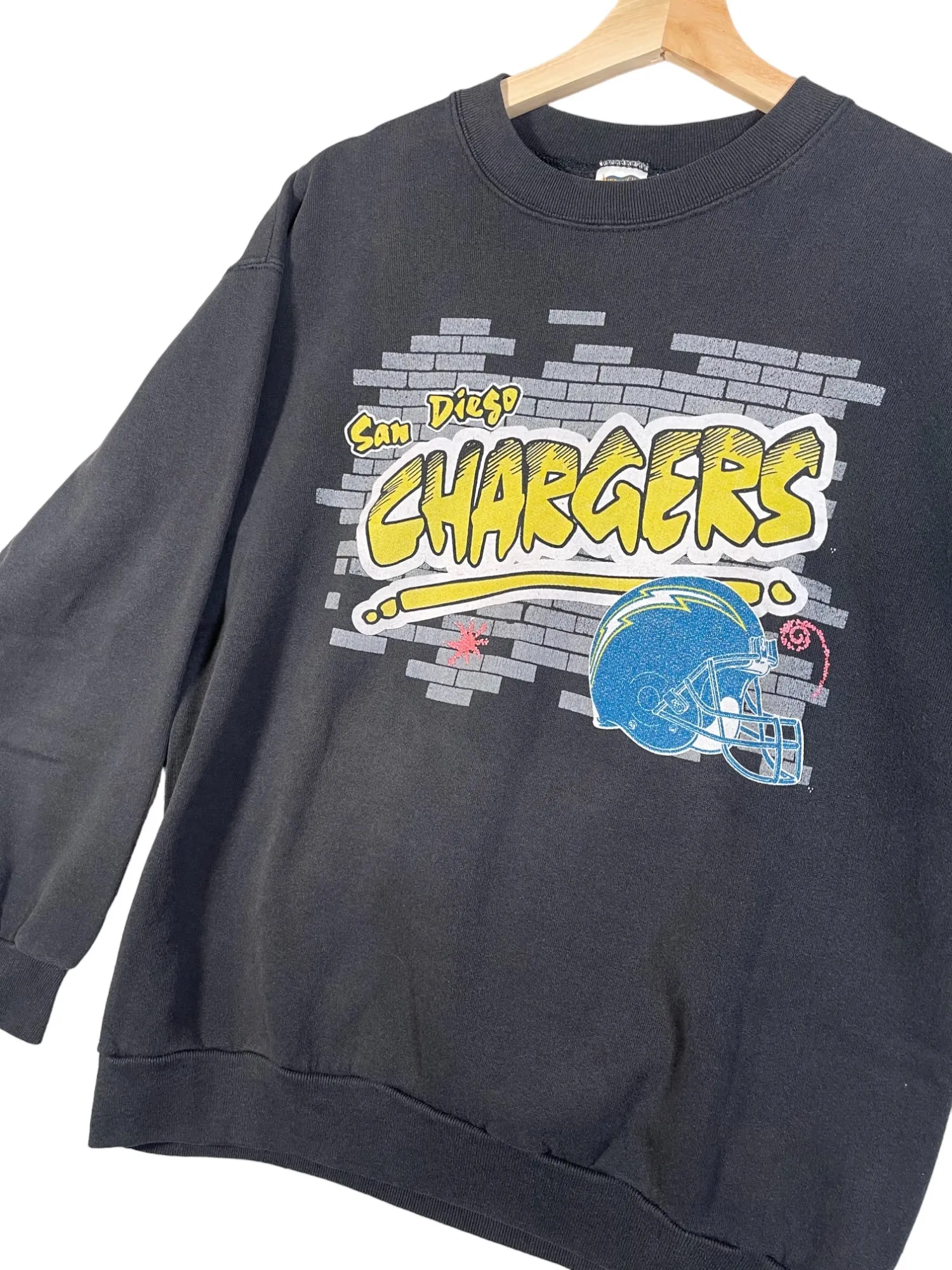 Vintage 1990's San Diego Chargers Graffiti Crewneck