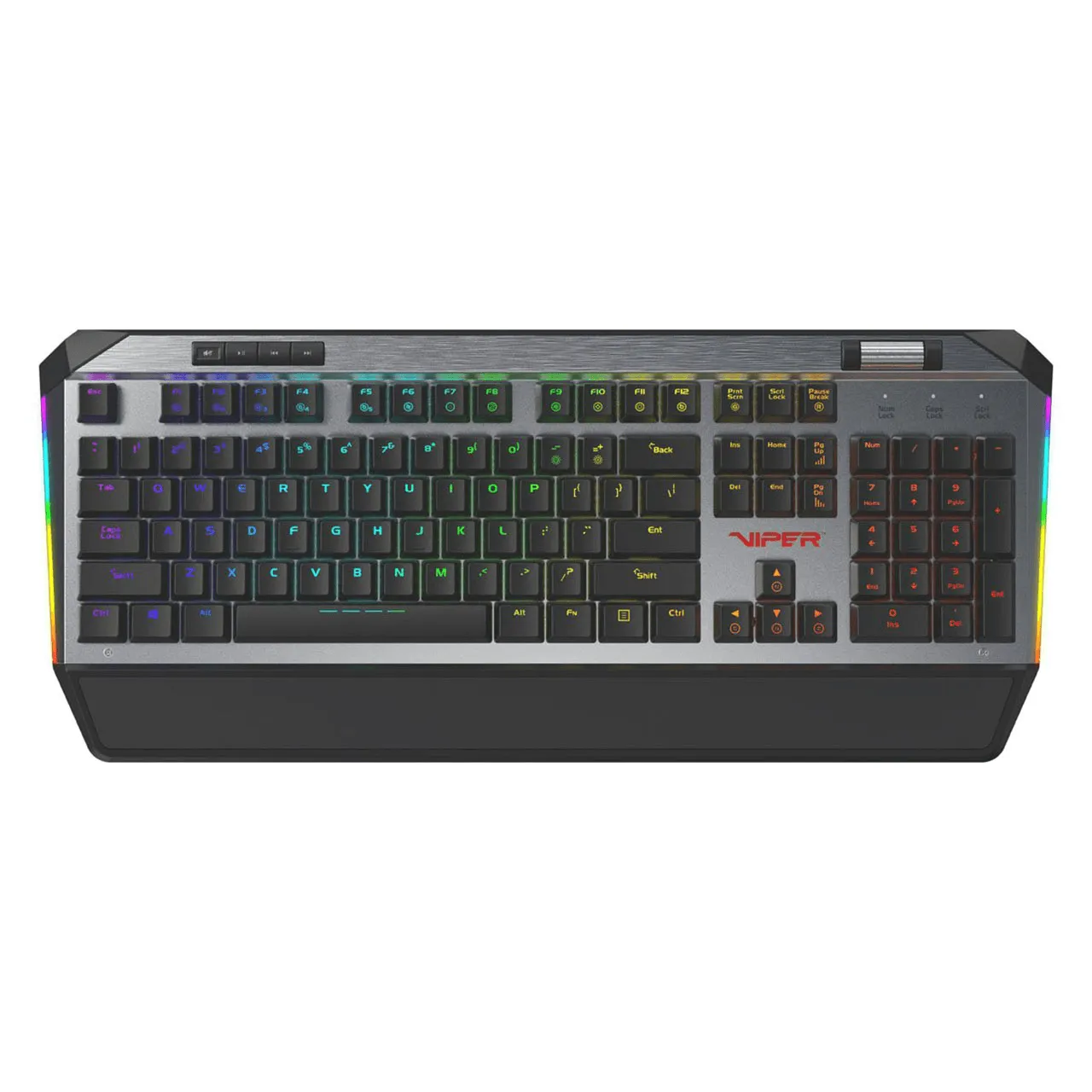 Viper Gaming V765 Mechanical RGB Keyboard with Wrist Rest Wired