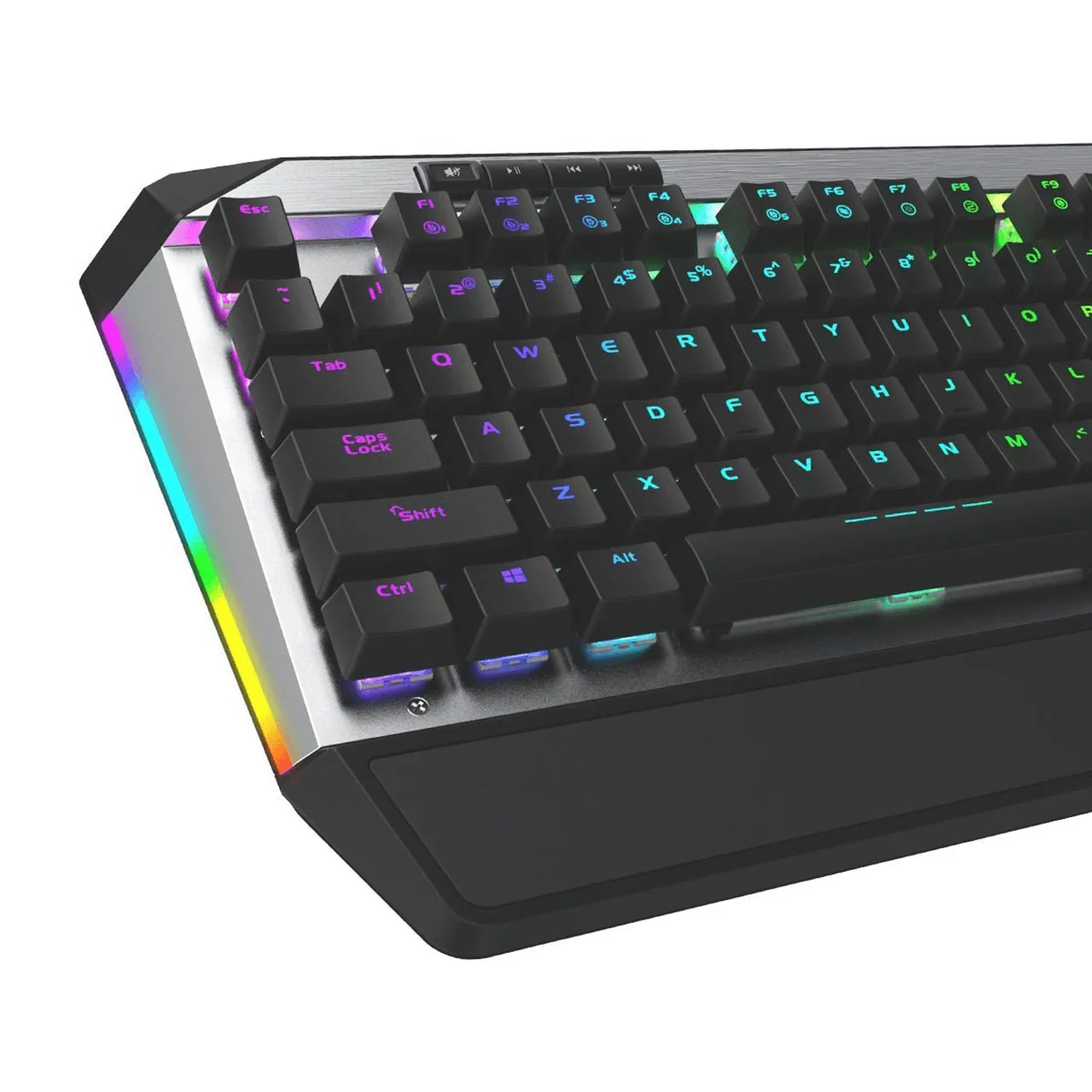 Viper Gaming V765 Mechanical RGB Keyboard with Wrist Rest Wired