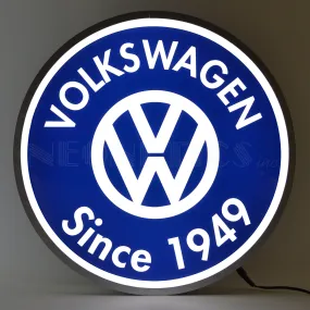 Volkswagen Since 1949 Backlit LED Sign (15")