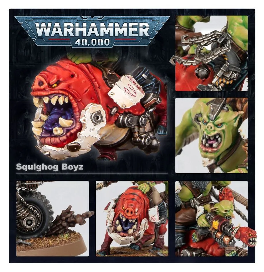 Warhammer 40,000 - 50-54, Orks, Squighog Boyz