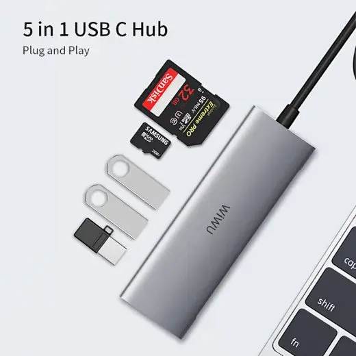 WIWU Converter Alpha 532ST 5 in 1 Laptop USB C Hub