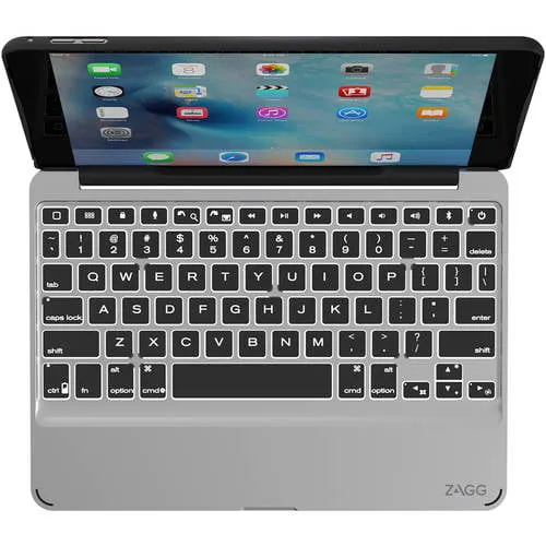 ZAGG Slim Book Ultrathin iPad Case, Hinged with Detachable Bluetooth Keyboard for iPad Pro 9.7 Black